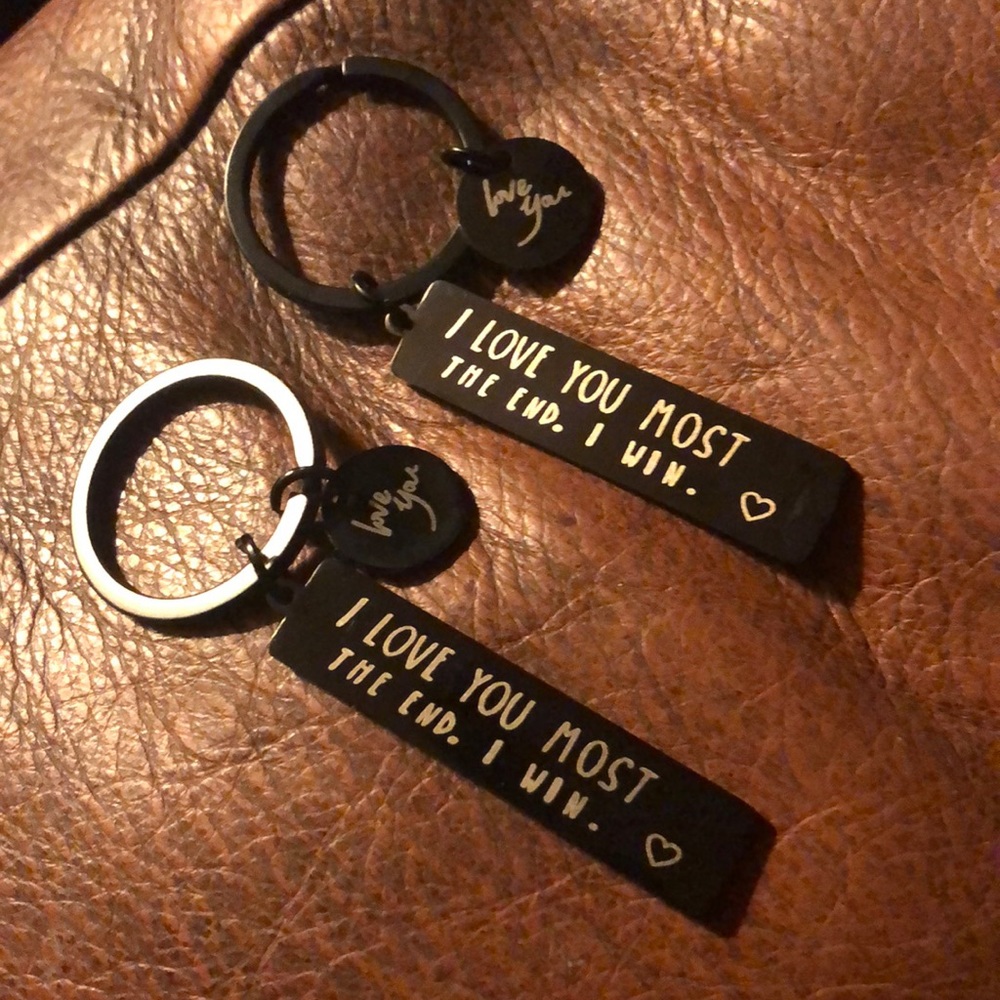 I Love You Most Keychains